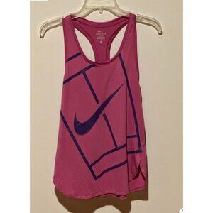 Nike Womens Violet Dri-Fit Sleeveless Activewear Tank Top Size Small